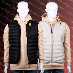 Madpino Steppweste – Hybrid-Weste ohne Kapuze