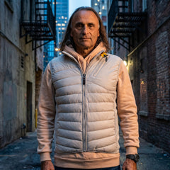 Madpino Steppweste – Hybrid-Weste ohne Kapuze