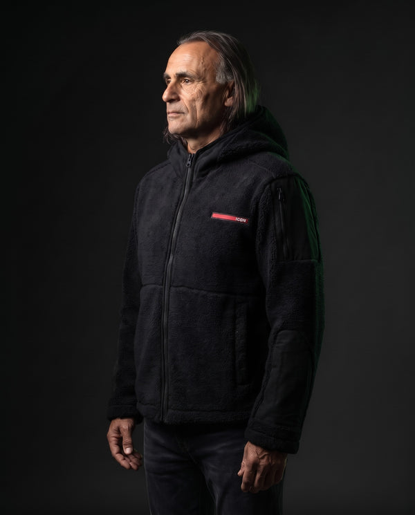 Icon Milano Jacke - Colonna in Schwarz, Vorderseite