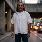 Kurzarmhemd Gangs – Textured Fringe