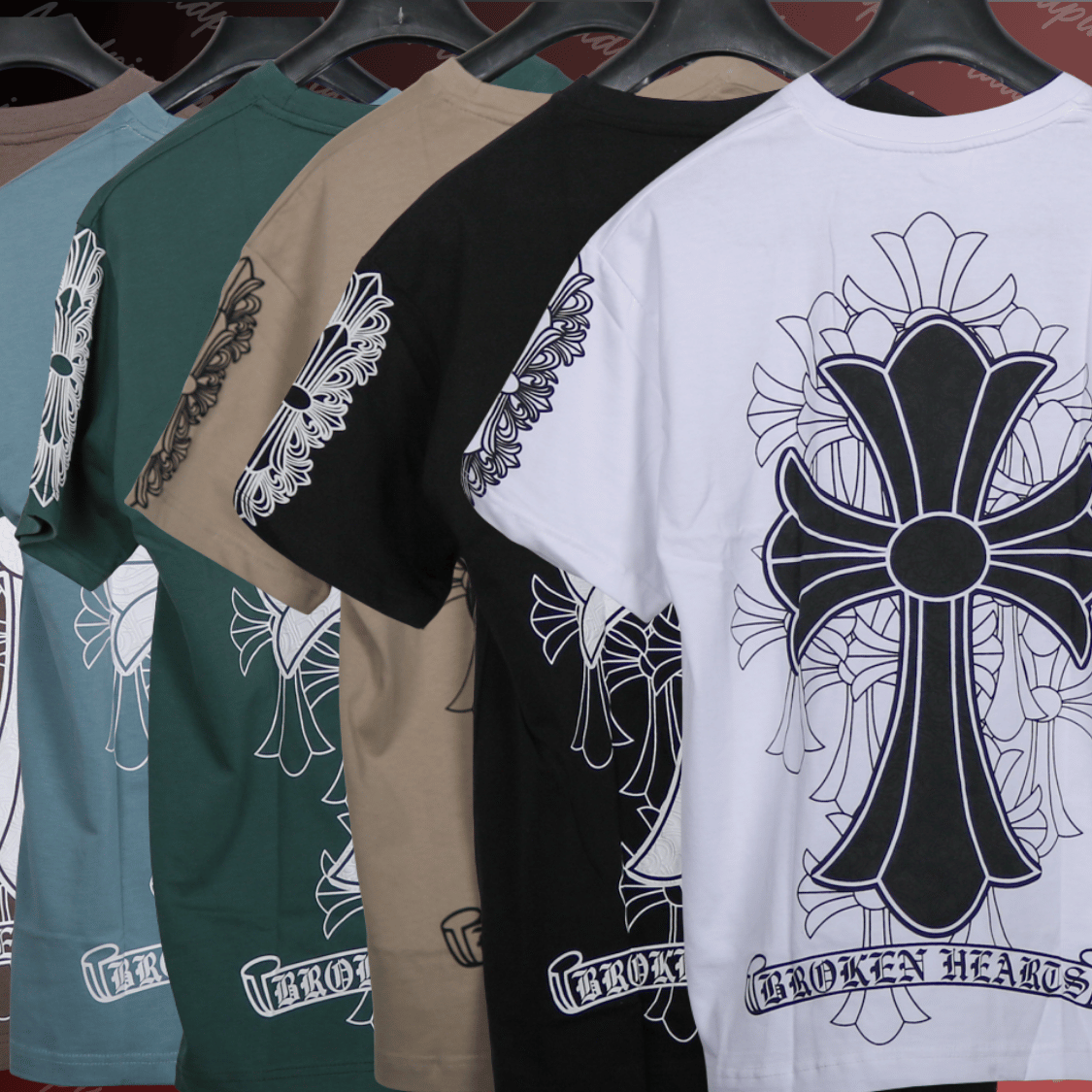 T-Shirt - Broken Hearts Cross