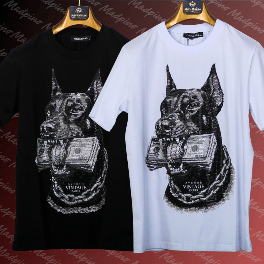 T-Shirt - Dobermann Strass