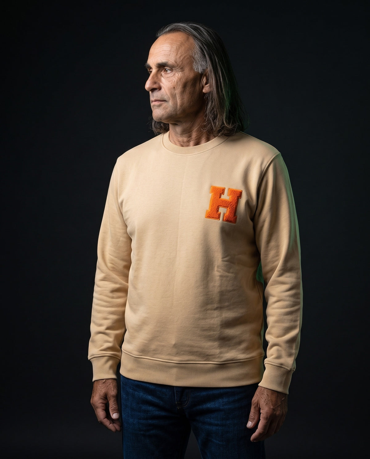 Herone Milano Pullover - Lettera in Beige