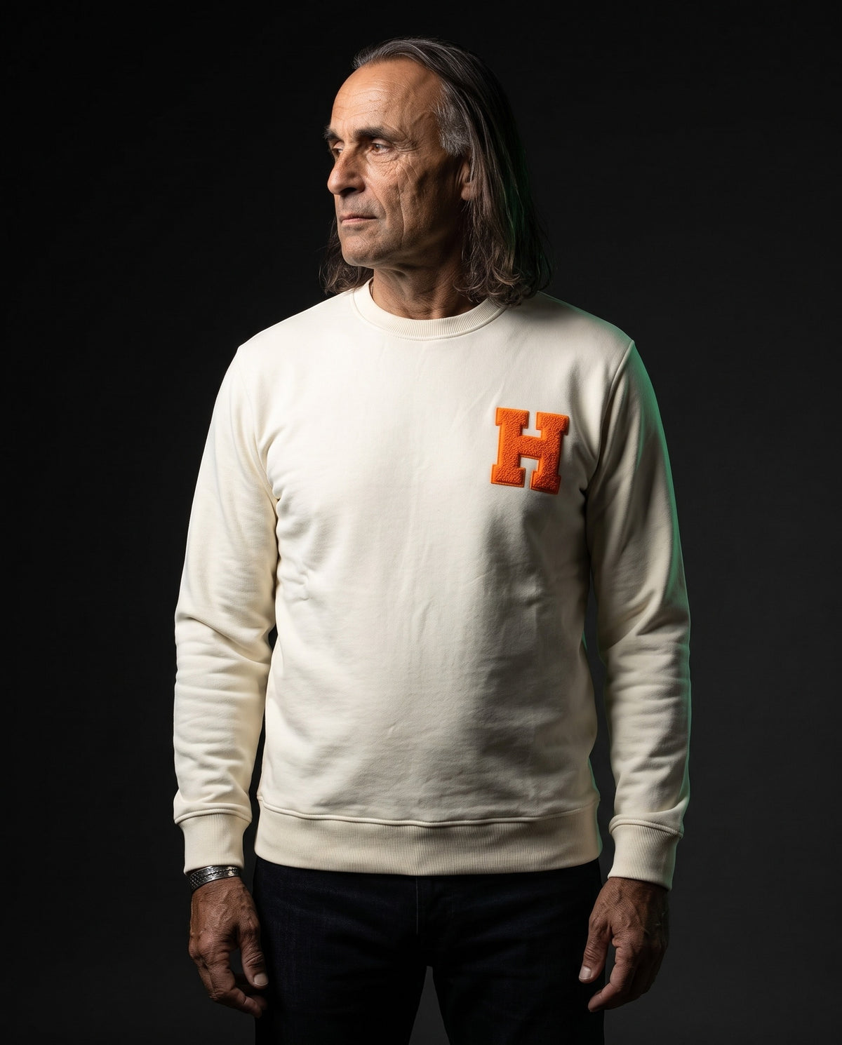 Herone Milano Pullover - Lettera in Weiß