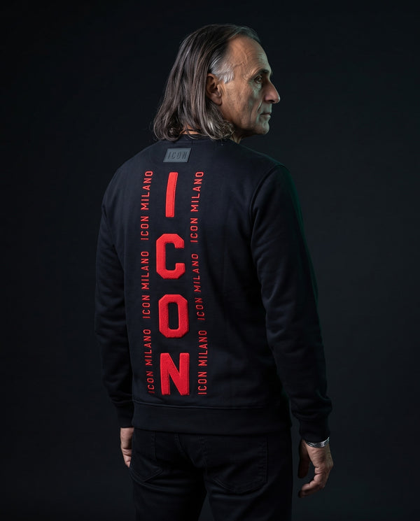 Icon Milano Pullover - Colonna in Schwarz