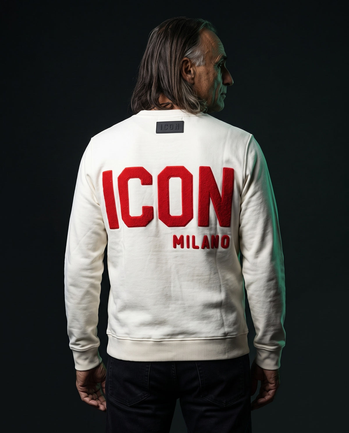 Icon Milano Pullover - Ciniglia in Weiß