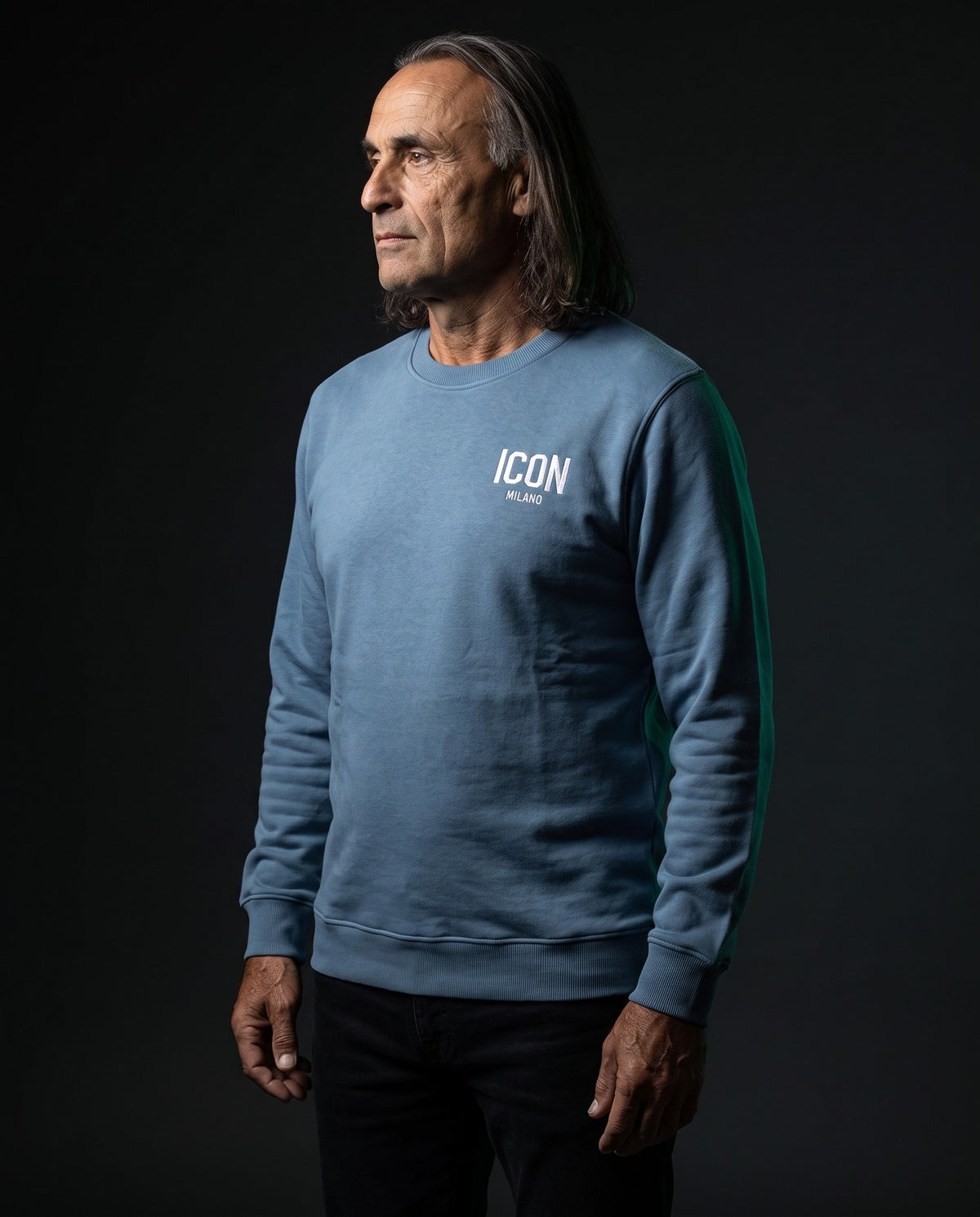 Icon Milano Pullover - Punto in Blau, Vorderseite