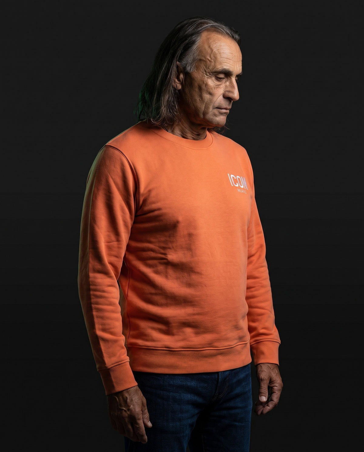 Icon Milano Pullover - Punto in Coral, Vorderseite
