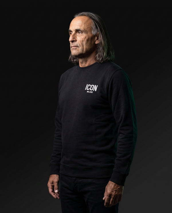 Icon Milano Pullover - Punto in Schwarz, Vorderseite