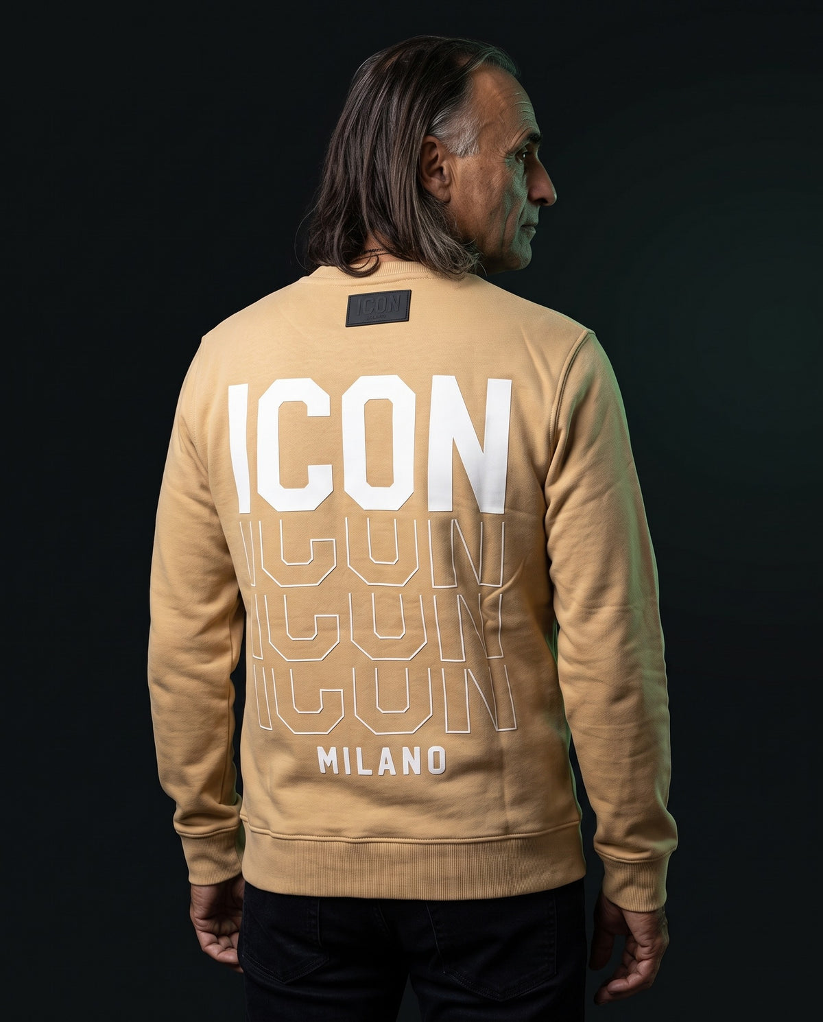 Icon Milano Pullover - Eco in Beige