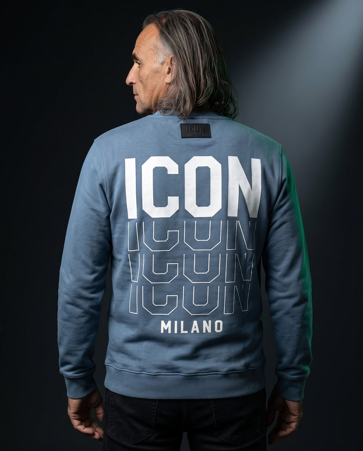 Icon Milano Pullover - Eco in Blau