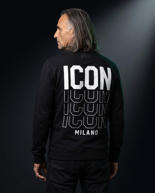 Icon Milano Pullover - Eco in Schwarz