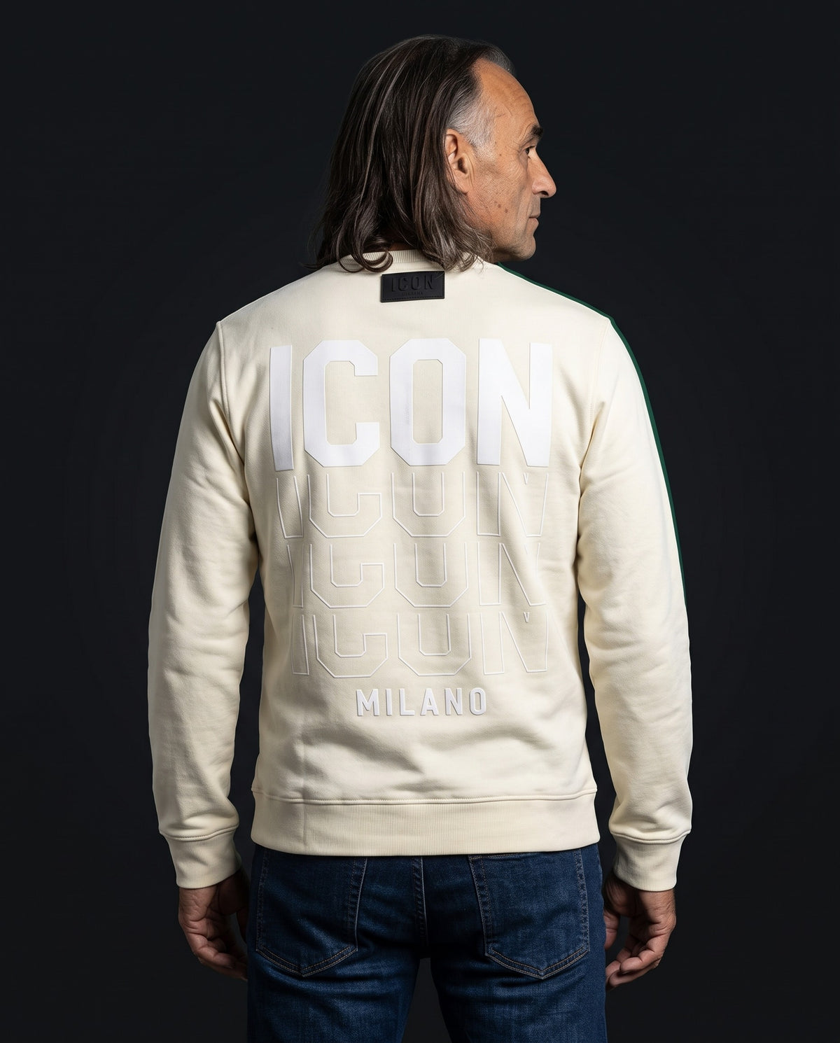 Icon Milano Pullover - Eco in Weiß
