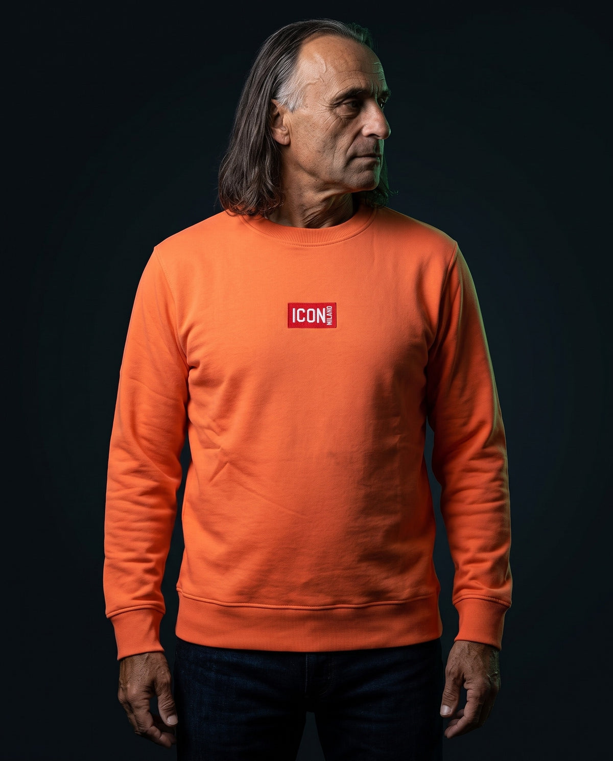 Icon Milano Pullover - Rosso in Coral