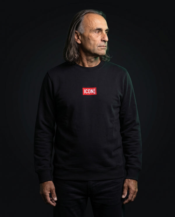 Icon Milano Pullover - Rosso in Schwarz