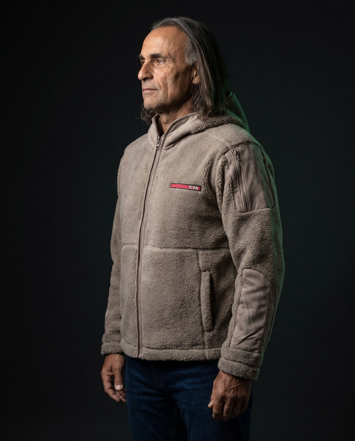 Icon Milano Jacke - Colonna in Beige, Vorderseite