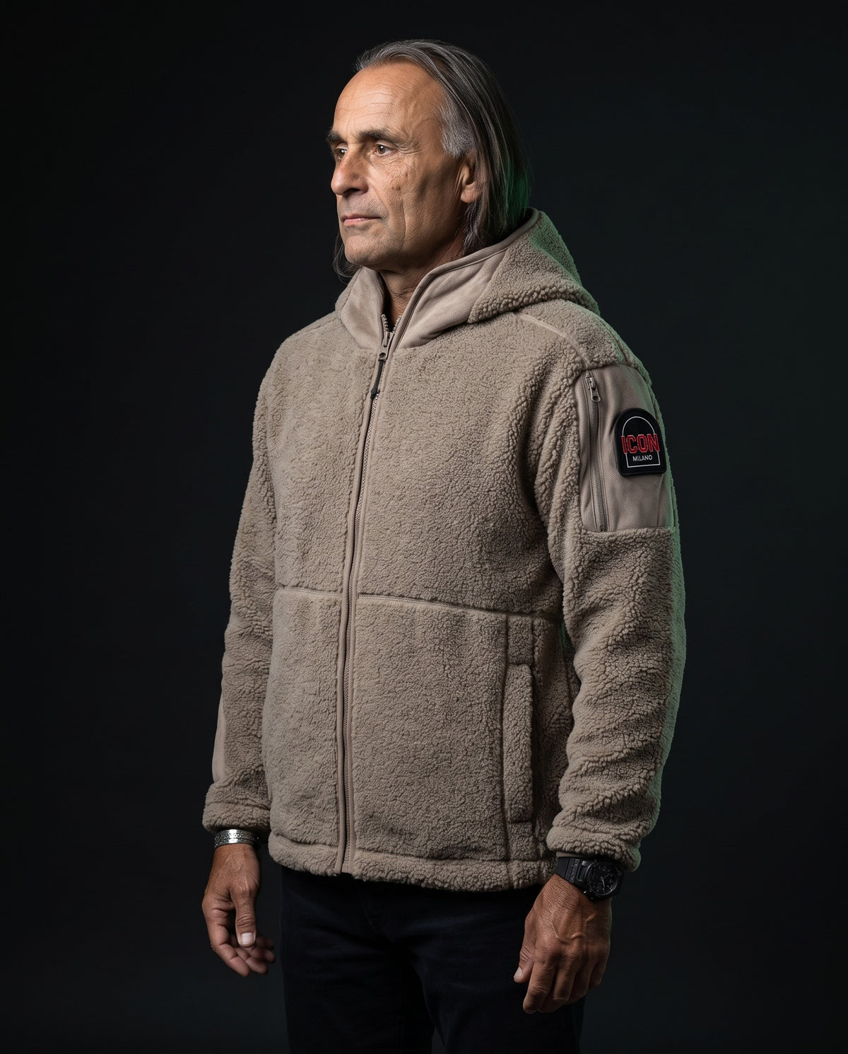 Icon Milano Jacke - Orsetto in Khaki