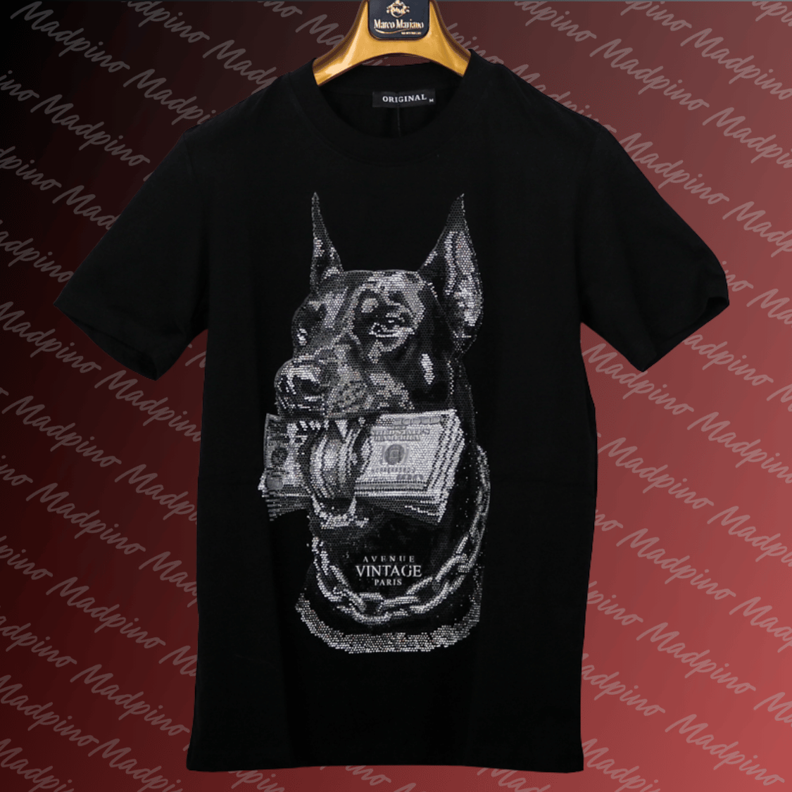 T-Shirt - Dobermann Strass
