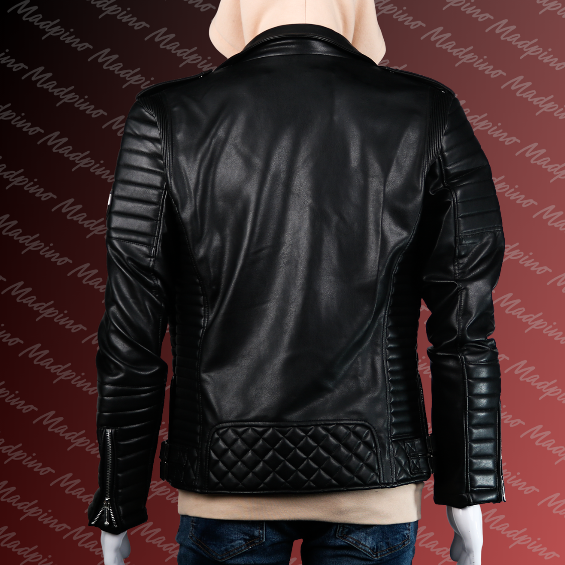 Lederjacke Prestige Homme – Biker-Style