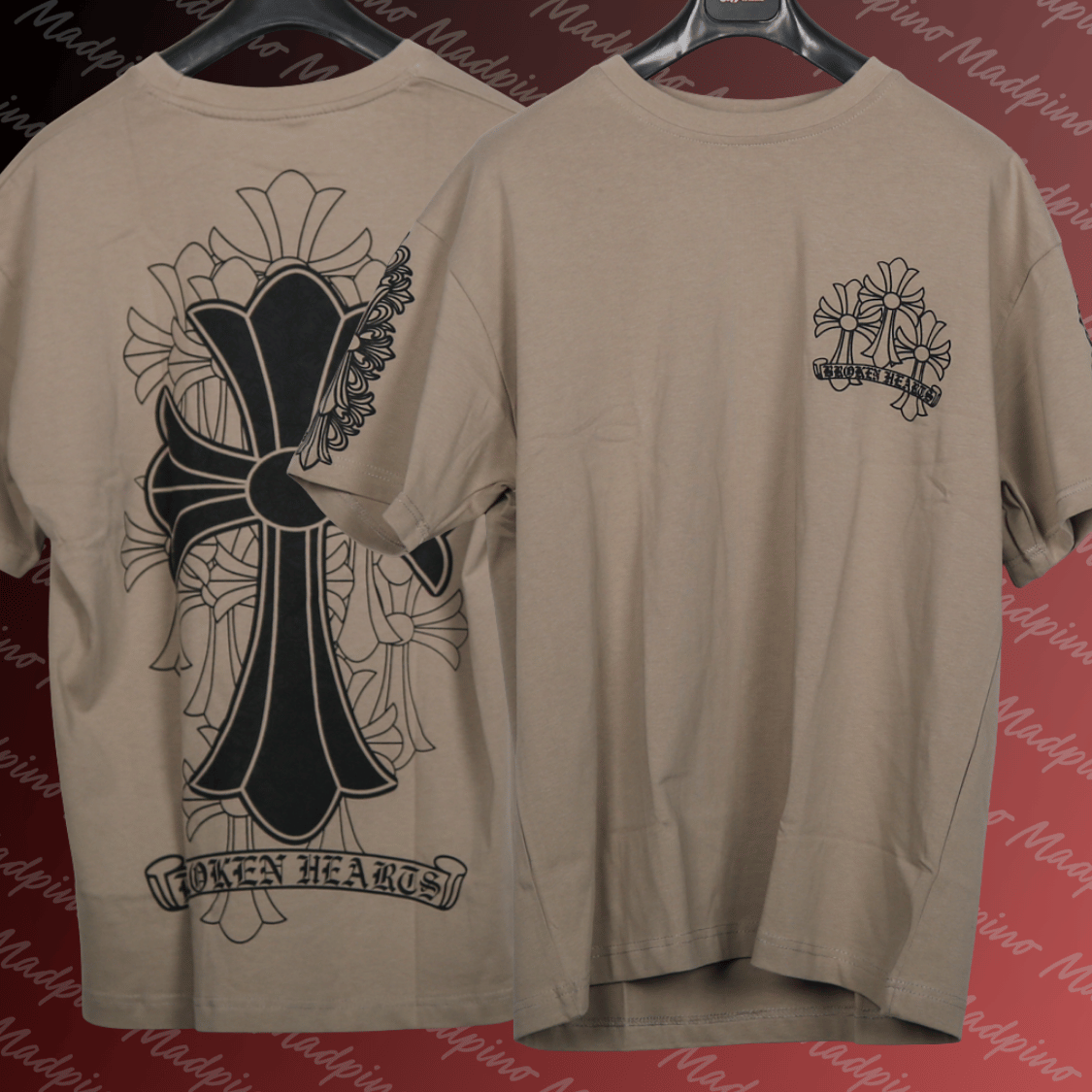 T-Shirt - Broken Hearts Cross