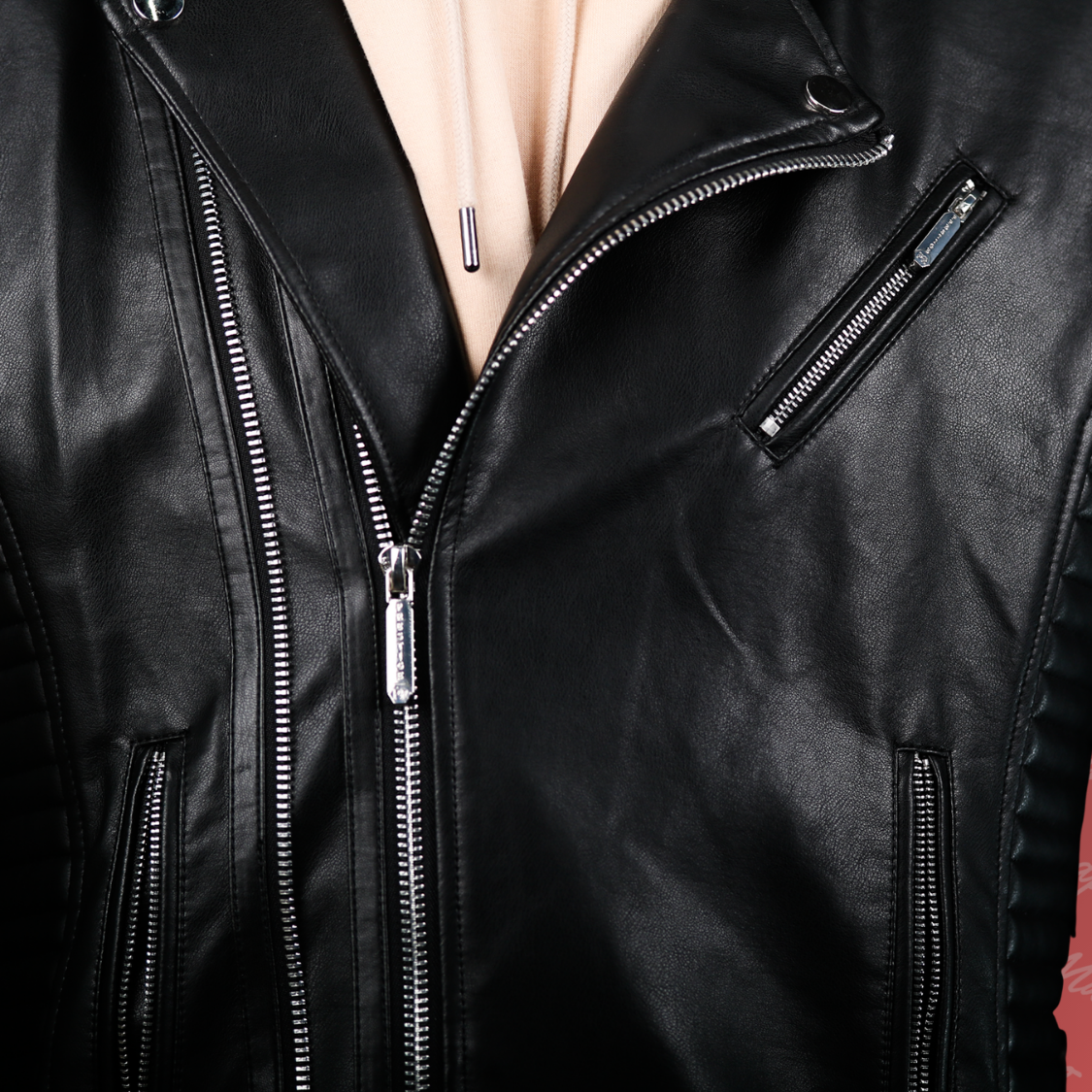 Lederjacke Prestige Homme – Biker-Style