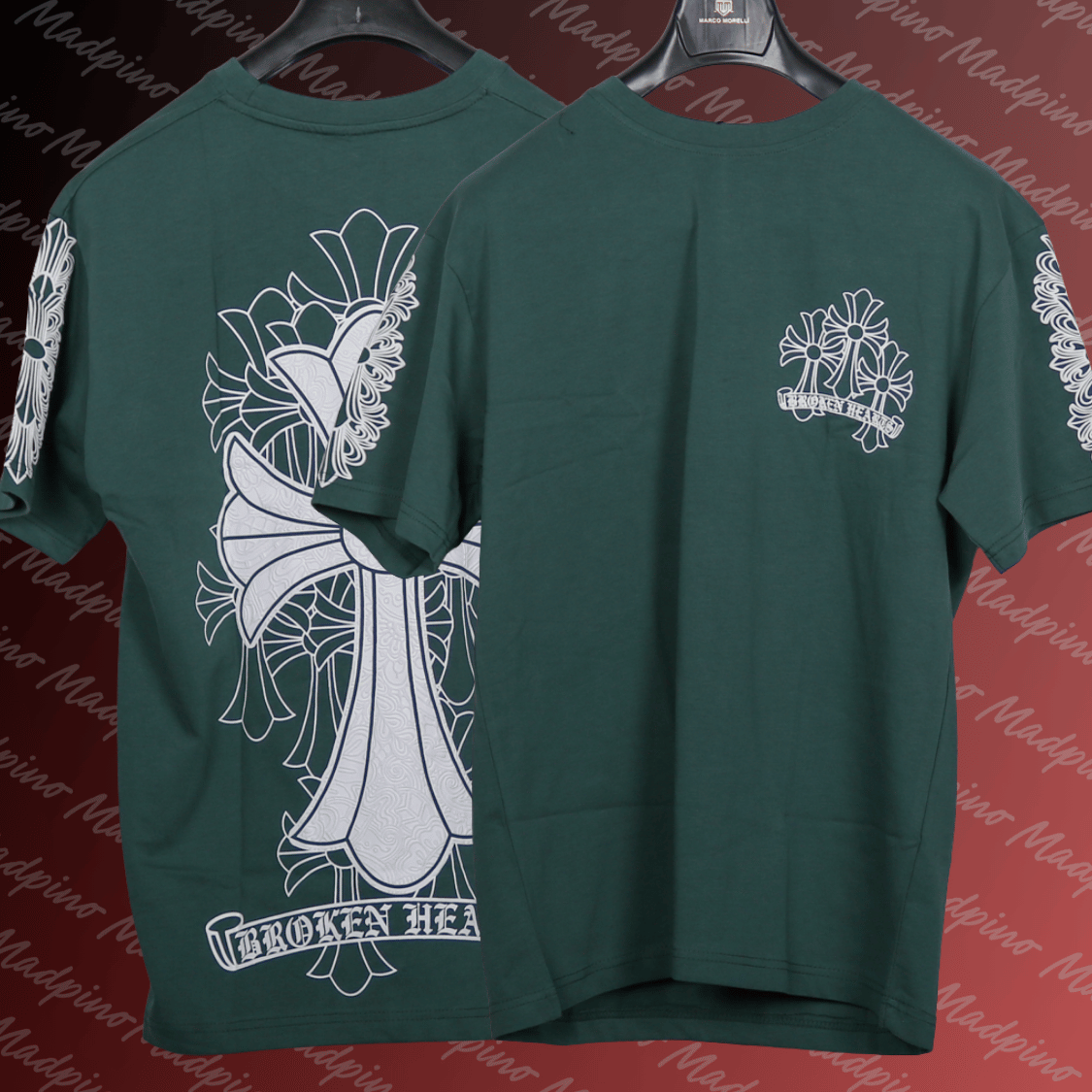 T-Shirt - Broken Hearts Cross