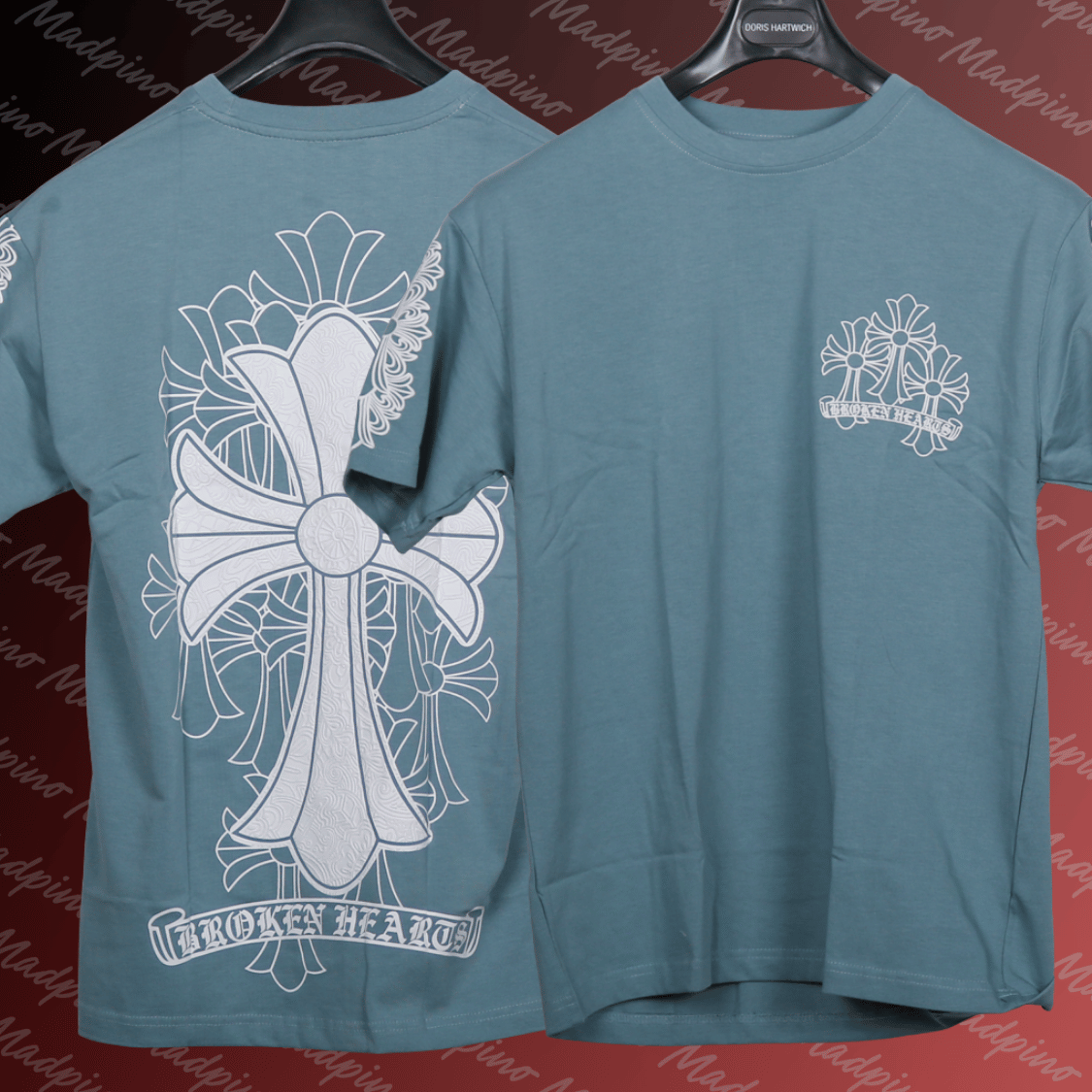 T-Shirt - Broken Hearts Cross