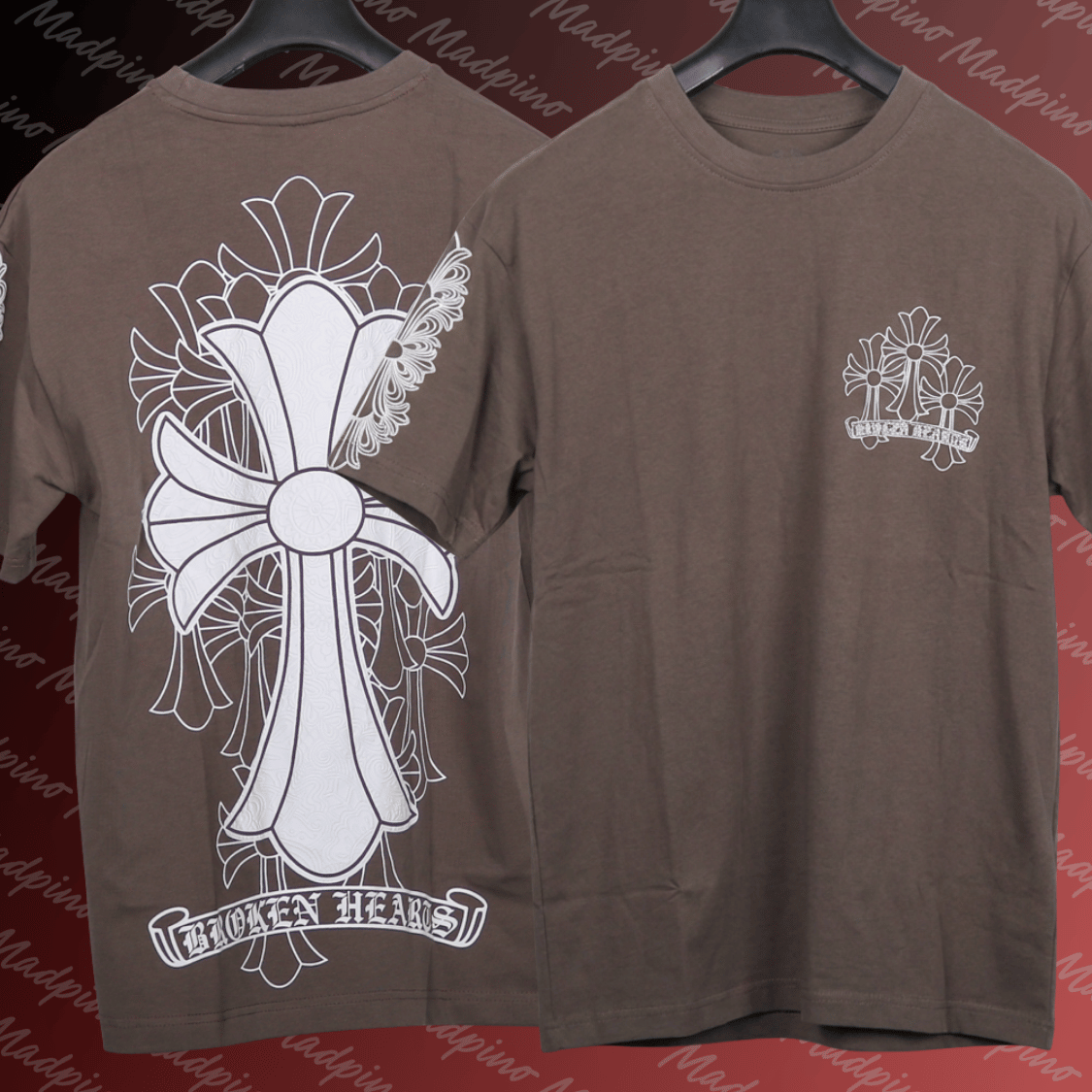 T-Shirt - Broken Hearts Cross