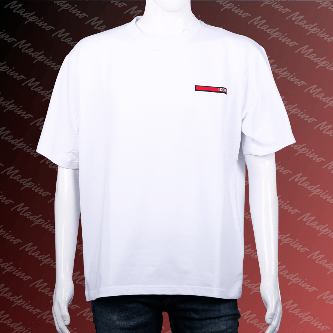 T-Shirt - Red Bar Chenille
