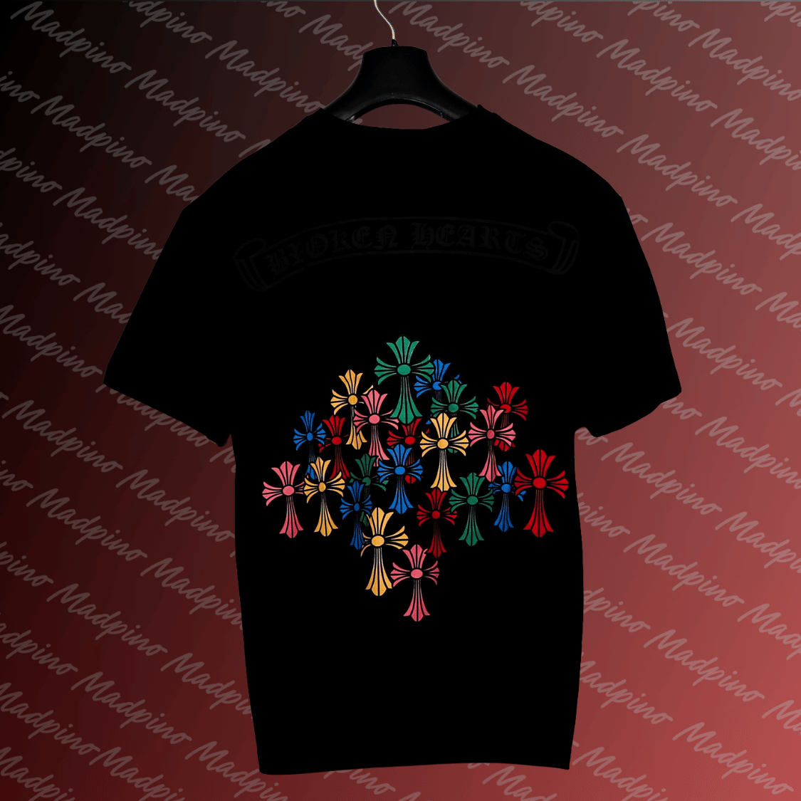 T-Shirt - Broken Hearts Crosses