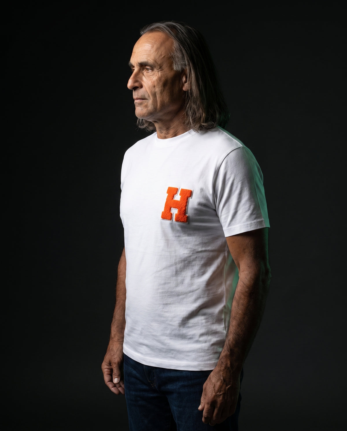 T-Shirt Chenille H Weiss